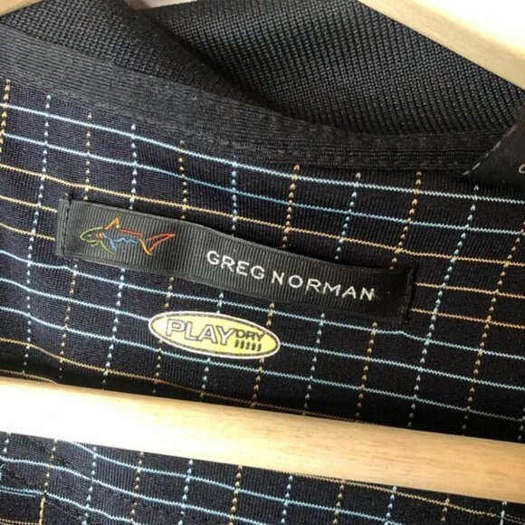 Greg Norman golf black brown shirt polo medium - Picture 5 of 9